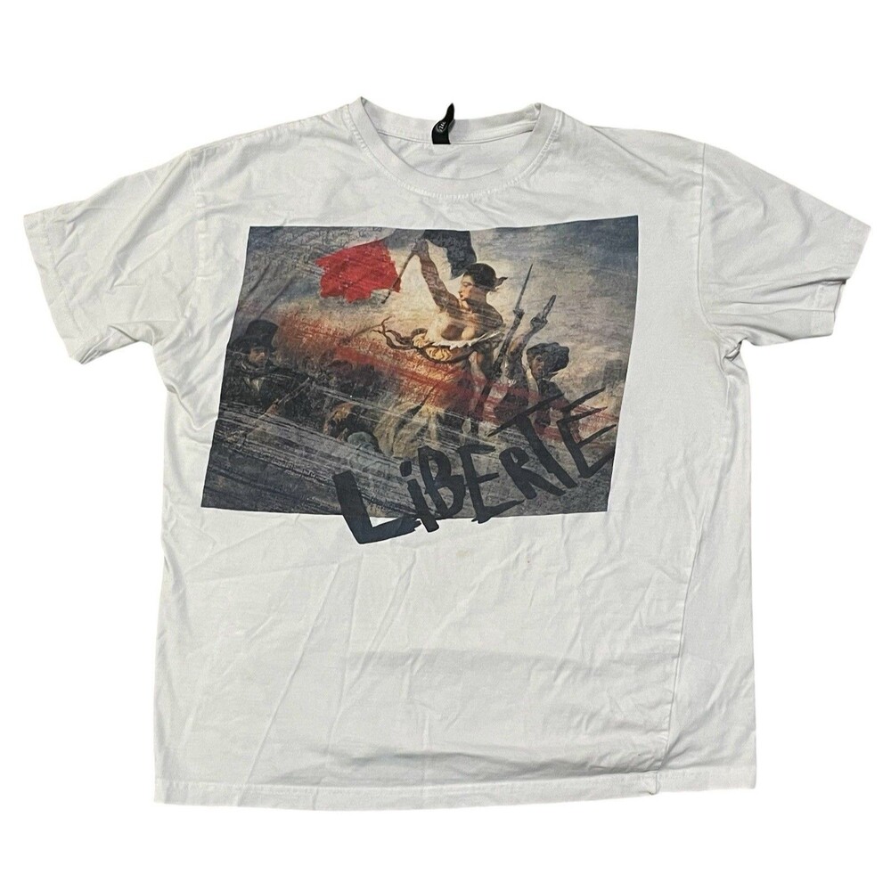 Liberte Painting T-Shirt The Louvre Museum Paris France size M - see description